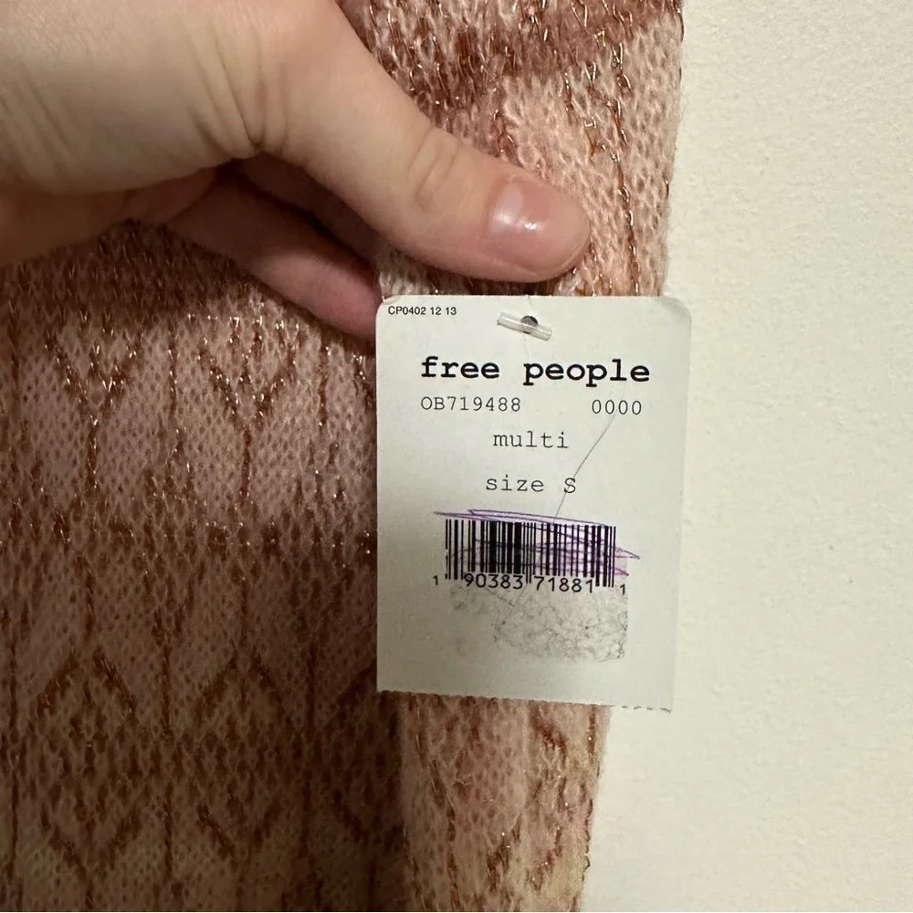 Free People Rainbow Ombre Knit Tunic Sweater